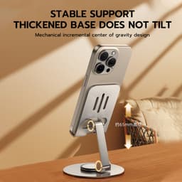 Thumbnail Giá đỡ điện thoại/ máy tính bảng GOOJODOQ bằng bằng thép carbon siêu mỏng trục xoay 360° gấp gọn tiện dụng 4