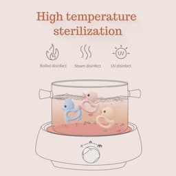 Thumbnail Đồ Chơi Gặm Nướu Bằng Silicone 100% Cấp Thực Phẩm Không BPA Hình Vịt Hoạt Hình Dành Cho Bé 3