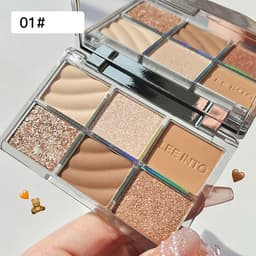 Thumbnail Bảng Phấn Mắt GECOMO 6 Màu Khói Tông Xanh Dương Lì Và Nhũ Trang Điểm Cho Nữ Y2K 4