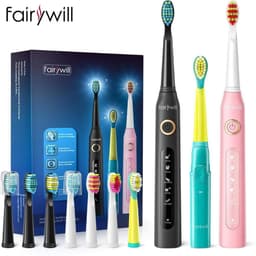 Thumbnail Bàn chải đánh răng điện Fairywill 2001 với 2 đầu bàn chải thay thế thoải mái an toàn cho trẻ em 1