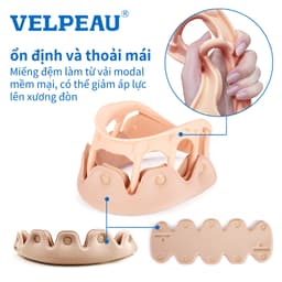 Thumbnail Nẹp cổ VELPEAU-Đai đeo cổ silicone hỗ trợ giảm đau cổ-Đai quấn cổ hình roi thoáng khí mềm mại, giúp ổn định và giảm áp lực cột sống cổ cho nam và nữ 2