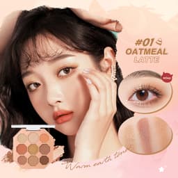 Thumbnail Bảng Phấn Mắt BANXEER 9 Màu Lì Và Ánh Ngọc Trai Kết Hợp Mịn Màng Sành Điệu 74g 1