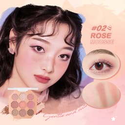 Thumbnail Bảng Phấn Mắt BANXEER 9 Màu Lì Và Ánh Ngọc Trai Kết Hợp Mịn Màng Sành Điệu 74g 2