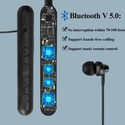 Thumbnail Tai Nghe Bluetooth Retekess TR108 FM Đeo Cổ Hỗ Trợ Đài FM Có Thể Sạc Lại Và Hiển Thị Kỹ Thuật Số Dùng Khi Đi Bộ 3