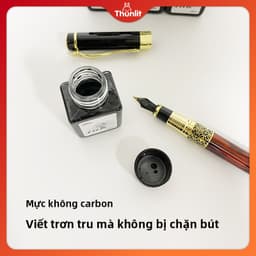 Thumbnail Lọ mực bút máy Thunlit màu đen viết mịn mượt tiện dụng 20ml Mua 1 Tặng 1 Đồ Dùng Học Tập Bán Buôn 4