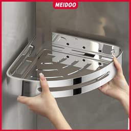 Thumbnail Kệ đựng đồ dùng MEIDOO gắn góc tường nhà tắm tiện dụng Giỏ tam giác bằng thép không gỉ 304 1