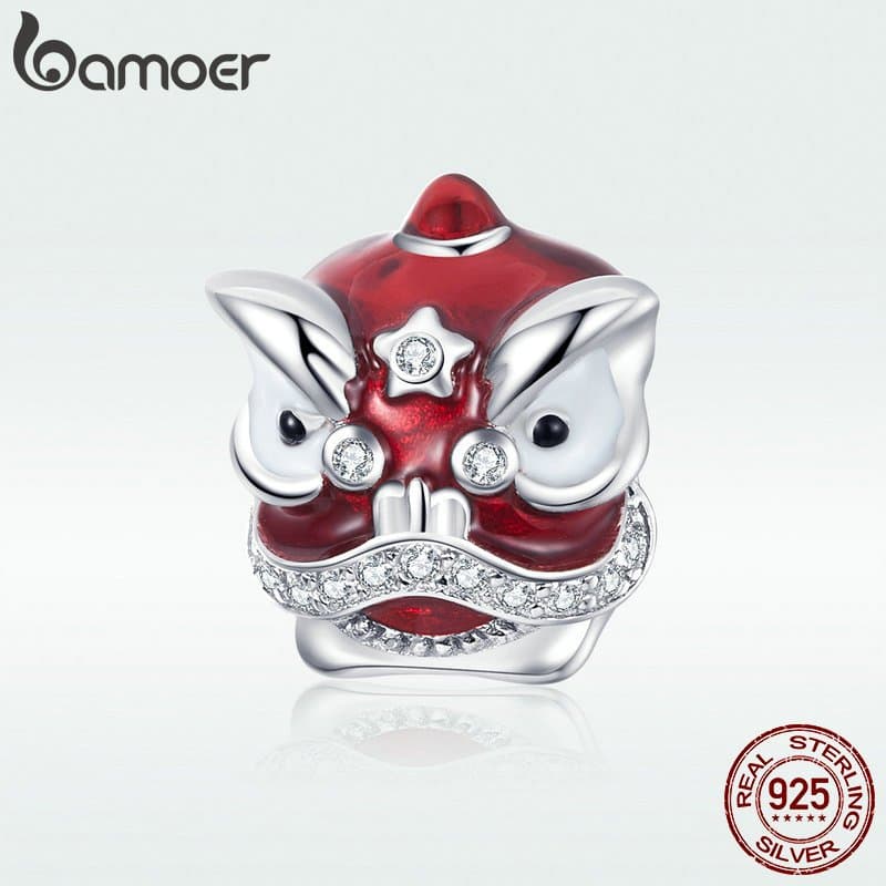 Ảnh Bamoer Bạc 925 Quyến Rũ Trung Quốc Hạt Năm Mới Quà Tặng Cho Vòng Tay DIY Vòng Cổ 4