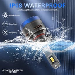 Thumbnail Ekleva 2 Bóng Đèn Pha LED Mạnh Mẽ Cho Ô Tô 700W 6000k 12v 24v 150000Lm Canbus 9005 9006 9012 H1 H4 H7 H11 12V 24V 3