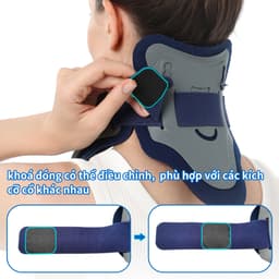 Thumbnail Đai kéo dãn cổ VELPEAU, Nẹp cổ điều chỉnh bằng cách bơm hơi sử dụng cho nam và nữ, Dụng cụ kéo dãn cổ giúp giảm đau và giảm áp lực cột sống, dụng cụ chỉnh sửa tư thế cổ 3