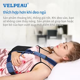 Thumbnail Túi treo tay VELPEAU có dây đeo thắt lưng Thích hợp đeo khi ngủ, đai đeo y tế mỏng nhẹ cho người gãy xương, có thể điều chỉnh Khuỷu tay hỗ trợ vai và chóp xoay 1