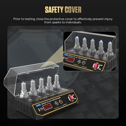 Thumbnail AUTOOL SPT360 Xe Bugi Bút Thử Đánh Lửa Người Thử Nghiệm Ô Tô Công Cụ Chẩn Đoán 5 Lỗ Bugi Flashover Máy Phân Tích 110/220V 4