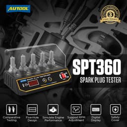Thumbnail AUTOOL SPT360 Xe Bugi Bút Thử Đánh Lửa Người Thử Nghiệm Ô Tô Công Cụ Chẩn Đoán 5 Lỗ Bugi Flashover Máy Phân Tích 110/220V 2