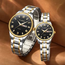 Thumbnail Cuena Đồng Hồ quartz Chống Thấm Nước 43mm Bằng Thép Không Gỉ 6122 m 1