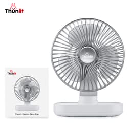 Thumbnail Quạt điện để bàn Thunlit xoay đầu tự động 5000mAh có thể sạc lại 4 tốc độ gió chạy êm 1