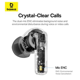 Thumbnail Tai nghe bluetooth không dây BASEUS Bowie E19 TWS chống thấm nước IPX5 ENC 4