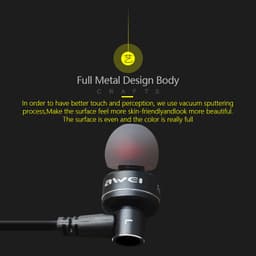 Thumbnail Tai nghe có dây Awei ES-10TY cắm 3.5mm thể thao in ear Thiết Kế thoải mái có Mic 2