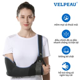 Thumbnail Túi treo tay VELPEAU Cố định vai hỗ trợ chóp xoay Đai y tế phiên bản thoải mái cho chấn thương vai Chuyên dùng cho gãy xương trật khớp chấn thương tay trái/tay phải ở nam và nữ 1