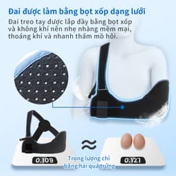 Thumbnail Túi treo tay VELPEAU Cố định vai hỗ trợ chóp xoay Đai y tế phiên bản thoải mái cho chấn thương vai Chuyên dùng cho gãy xương trật khớp chấn thương tay trái/tay phải ở nam và nữ 2