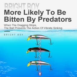 Thumbnail Kingdom Mồi Câu Cá 45 / 60mm 3.6 / 7g Chìm Minnow Wobblers Đúc Xa Mồi Câu Cá Cho Pike / Cá Hồi / Bass Crankbaits Cơ Thể Mỏng Chất Liệu Cứng 4