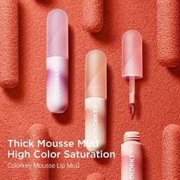Thumbnail Son Môi Colorkey Lip Mousse Lip Mud Màu Nhung Mờ 2g 3