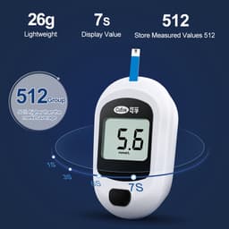 Thumbnail Cofoe Yice Đồng hồ đo đường huyết Máy đo đường huyết Bộ kiểm tra đường huyết Máy đo đường huyết với 25 que thử miễn phí + Lancet để theo dõi bệnh tiểu đường 3
