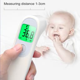 Thumbnail Nhiệt kế hồng ngoại kỹ thuật số Cofoe Đầu trước không tiếp xúc với nhiệt độ cơ thể có đèn nền Lcd cho bé trưởng thành 3