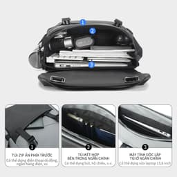 Thumbnail Tigernu 9592 Ba Lô Du Lịch Sức Chứa Lớn 15.6 " Với Thiết Kế Màu Sắc Phù Hợp Xu Hướng 3