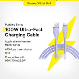 Thumbnail Cáp sạc nhanh BASEUS 100W USB Type C 6A 1