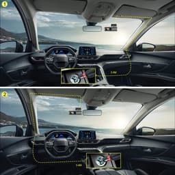 Thumbnail Elkeva 1,47 inch Mini dash cam Đầu Ghi Xe Hơi HD 4K WiFi Tầm Nhìn Ban Đêm Gương Chiếu Hậu Ô Tô Góc Rộng 150 Độ Ống Kính Kép Camera Chiếu Hậu 2