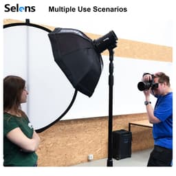 Thumbnail Selens Chụp Ảnh Ánh Sáng Khuếch Tán Phản Quang Có Thể Gập Lại Mềm Bật Lên Khuếch Tán Màu Trắng Cho Studio Video Ngoài Trời Studio Ảnh Nền Video Có Túi Đựng 4
