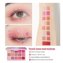 Thumbnail Pudaier Matte Shimmer Mỏng Và Lấp Lánh 15 Màu Phấn Mắt Bảng Chống Thấm Nước Lâu Dài Phấn Mắt Trang Điểm 2