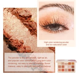 Thumbnail Pudaier Matte Shimmer Mỏng Và Lấp Lánh 15 Màu Phấn Mắt Bảng Chống Thấm Nước Lâu Dài Phấn Mắt Trang Điểm 3