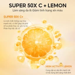 Thumbnail Kem chống nắng Vitamin C VIBRANT GLAMOUR SPF 50 + PA + + + UVA / UVB 3X Ceramide làm trắng da 30g 3