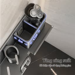 Thumbnail Meidoo Giá Đỡ Bàn Chải Đánh Răng Điện Bằng Nhôm Không Đục Lỗ Đa Năng Tiện Dụng 3