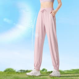Thumbnail Quần chống nắng CAMEL CROWN Quần tập Yoga nữ Thoáng khí cảm giác băng khô nhanh Quần thể thao 4