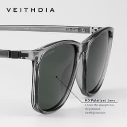 Thumbnail Veithdia Nam Nữ Khung Vuông Thời Trang Phân Cực Chống Tia UV Kính Mát Lái Xe 7521 2