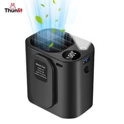 Thumbnail Quạt thắt lưng di động Thunlit 10000mAh Quạt USB rảnh tay cầm tay Mini có thể đeo được Kẹp trên quạt Gió mạnh Sạc dự phòng 1