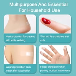 Thumbnail Cofoe 100 Chiếc Keo Chống Thấm Nước Chăm Sóc Vết Thương Thạch Cao Băng Thoáng Khí-Aid Băng Mặc Trong Suốt Vô Hình Cầm Máu Chống Gạt Nháy Chân Chống Vi Khuẩn Sơ Cứu 2