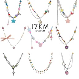 Thumbnail 17km Vòng Cổ Ngọc Trai Ngôi Sao Trái Tim Bướm Hạt Dây Chuyền Choker Cho Nữ Trang Sức Phụ Kiện 1