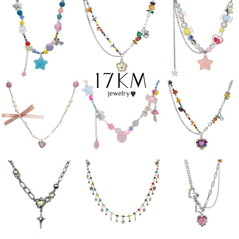 Ảnh 17km Vòng Cổ Ngọc Trai Ngôi Sao Trái Tim Bướm Hạt Dây Chuyền Choker Cho Nữ Trang Sức Phụ Kiện 1
