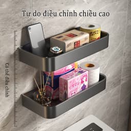 Thumbnail Kệ đựng đồ dùng Meidoo treo tường gắn phòng tắm không cần lắp khoan lỗ tiện lợi 2