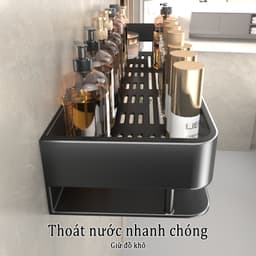 Thumbnail MEIDOO Giá đựng đồ trong phòng tắm, giá đựng đồ treo tường không đục lỗ, có khả năng chịu lực mạnh 3