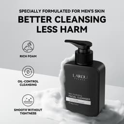Thumbnail Sữa rửa mặt dưỡng ẩm cho nam LAIKOU Axit amin Kiểm soát dầu phục hồi sữa rửa mặt 180g 4