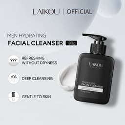 Thumbnail Sữa rửa mặt dưỡng ẩm cho nam LAIKOU Axit amin Kiểm soát dầu phục hồi sữa rửa mặt 180g 2