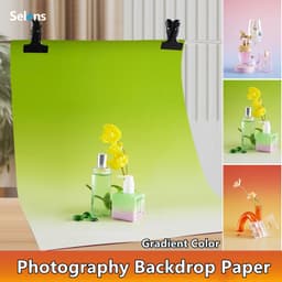 Thumbnail Selens 57*87cm Chụp Ảnh Phông Nền Màu Gradient Giấy Nền Hai Mặt Chống Thấm Nước Cho Thực Phẩm Trang Sức Mỹ Phẩm Chụp Ảnh 1