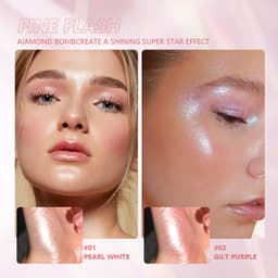 Thumbnail Pudaier Glitter Highlighter Soft Smooth Shimmer Trang điểm đa năng chống thấm nước 2