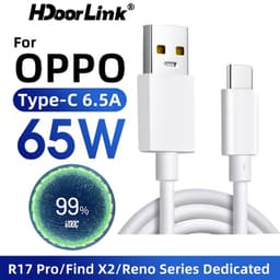 Thumbnail Dây cáp sạc nhanh HDOORLINK 65W cổng USB C 6.5A Type C dành cho Oppo 2