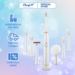 Thumbnail CkeyiN Bàn chải đánh răng điện làm trắng 3 trong 1 với công nghệ sóng siêu âm KQ135 1