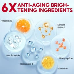 Thumbnail Vitamin C+Retinol Bộ VIBRANT GLAMOUR（Serum+Kem）Làm trắng Chống lão hóa da Trẻ hóa đều màu da 4pcs 3