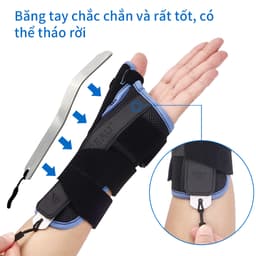 Thumbnail Đai đeo bảo vệ cổ tay và bàn tay VELPEAU với nẹp Spica hỗ trợ điều trị hội chứng De Quervain, hội chứng cổ tay, viêm khớp, viêm cơ, vết thương và giảm đau chấn thương thể thao. 3